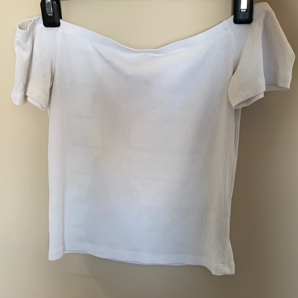 Pre-owned H&M Off the Shoulder Crop-Top